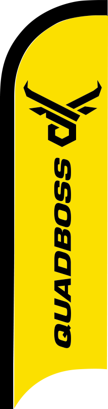 QuadBoss 11ft Sail Flag Yellow