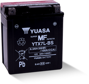 Yuasa YTX7L-BS Maintenance Free AGM 12 Volt Battery (Bottle Supplied)