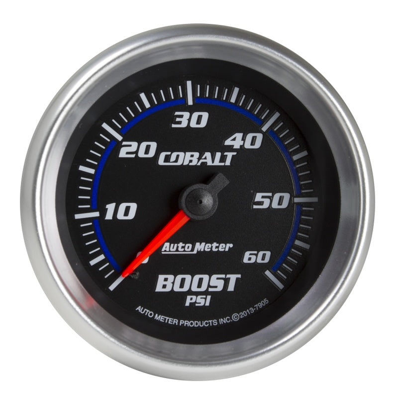 Autometer Cobalt 2-5/8in Mechanical Boost Gauge 60 PSI