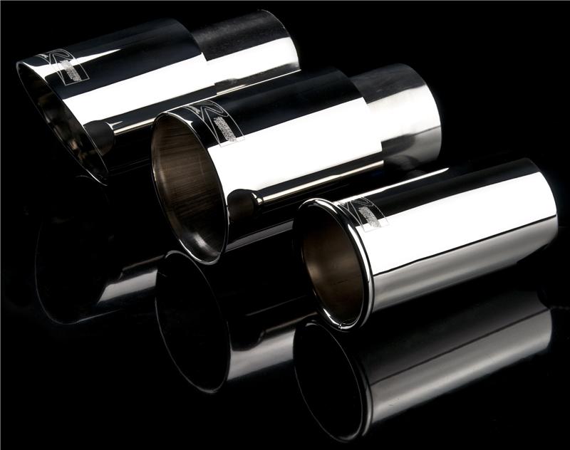 Weapon R Universal Black Exhaust Tips 3.5in Slant 2.5in Inlet/3.5in Outlet Neo-Titanium