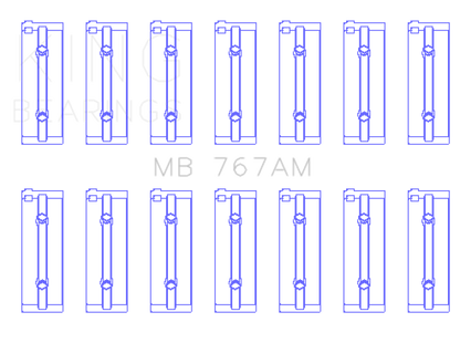 King Engine Bearings Toyota 2M/4M/5ME/5MGE/7MGE/7MGTE (Size +1.0) Main Bearing Set