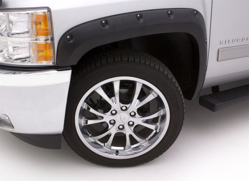 Lund 15-17 Ford F-150 RX-Rivet Style Smooth Elite Series Fender Flares - Black (2 Pc.)