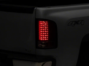 Raxiom 07-13 Chevrolet Silverado 1500 LED Tail Lights- Blk Housing (Clear Lens)