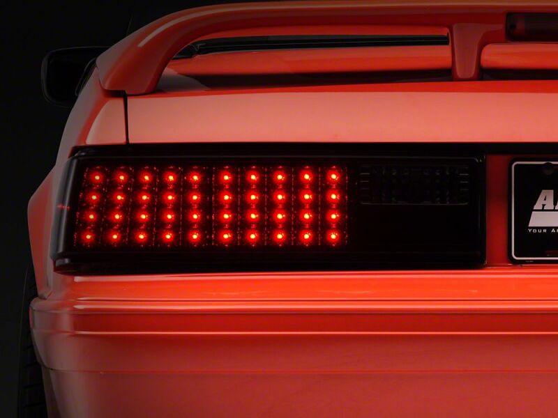 Raxiom 87-93 Ford Mustang Axial Series Smoked LED Tail Lights
