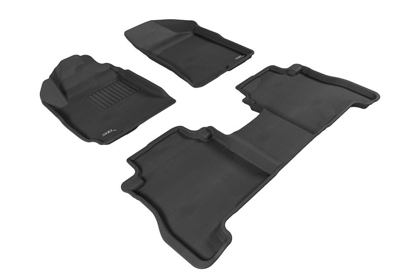 3D MAXpider 10-12 Hyundai Santa Fe Kagu Black Full Set (2 EYELETS)