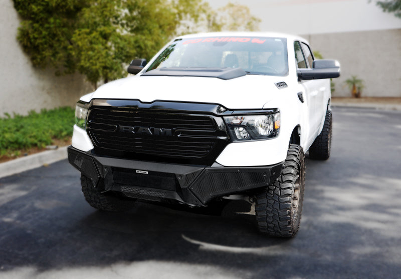 Go Rhino 19-24 Ram 1500 (Excl. Rebel/Warlock/TRX) Element Front Bumper w/Pwr Bar - Tex. Blk