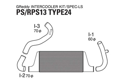 GReddy Nissan 180SX Trust Intercooler T-24F S13/PS13 Kit