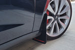 Rally Armor 17-23 Tesla Model 3 Black UR Mud Flap w/Dark Grey Logo