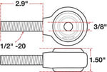 SPC Performance XAXIS Rod End Ball Joint