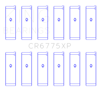 King Engine Bearings Nissan VQ35DE (Size +0.25) Performance Rod Bearing Set