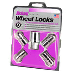 McGard Wheel Lock Nut Set - 4pk. (Cone Seat) M14X1.5 / 21mm & 22mm Dual Hex / 1.639in. L - Chrome