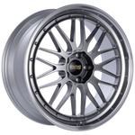 BBS LM 19x8.5 5x112 ET25 Diamond Black Center Diamond Cut Lip Wheel - 82mm PFS Required