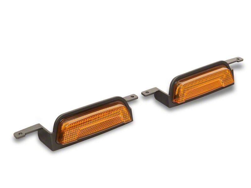 Raxiom 21-26 Ford Bronco LED Halo Headlights with Amber Backlight- Black Housing- Clear Lens