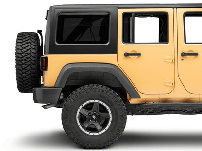Raxiom 07-18 Jeep Wrangler JK Axial Series Lux LED Tail Lights- Black Housing (Clear Lens)