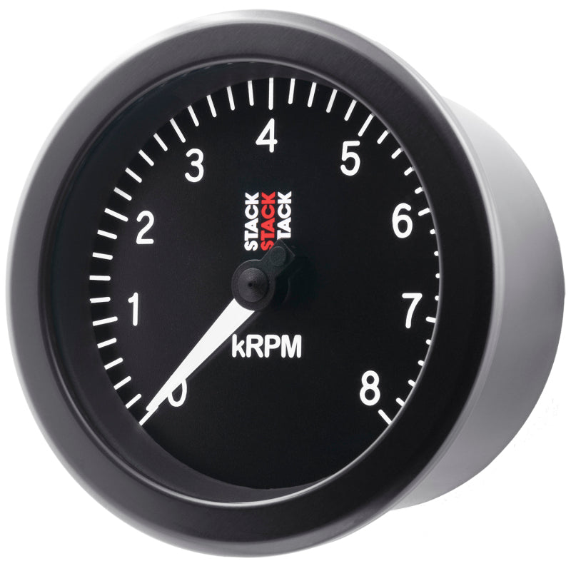 Autometer Stack Sport 88mm 0-8K RPM Tachometer - Black