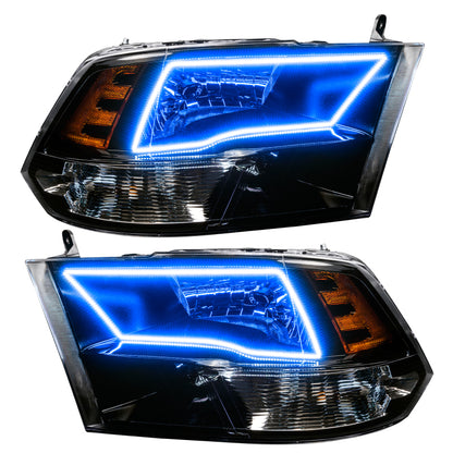 Oracle Lighting 09-18 RAM 1500 Sport Halo Headlights - Blk Housing w/No Controller