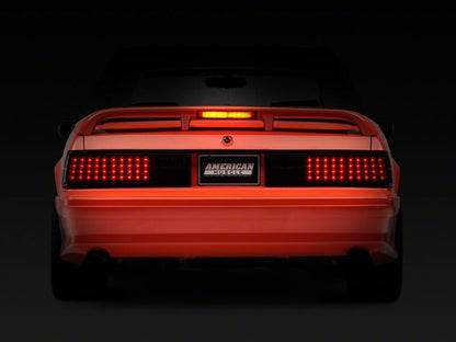 Raxiom 87-93 Ford Mustang Axial Series Smoked LED Tail Lights