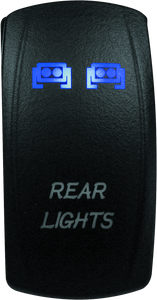 DragonFire Racing Lighted Switch Rear Light On/Off Blue