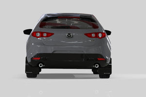 Rally Armor 19-24 Mazda3 Hatchback Red UR Mud Flap w/White Logo