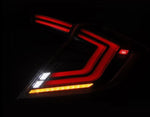 AlphaRex 16-21 Honda Civic Hatchback / Type-R FK8 Nova-Series LED Tail Lights (Pair) - Black