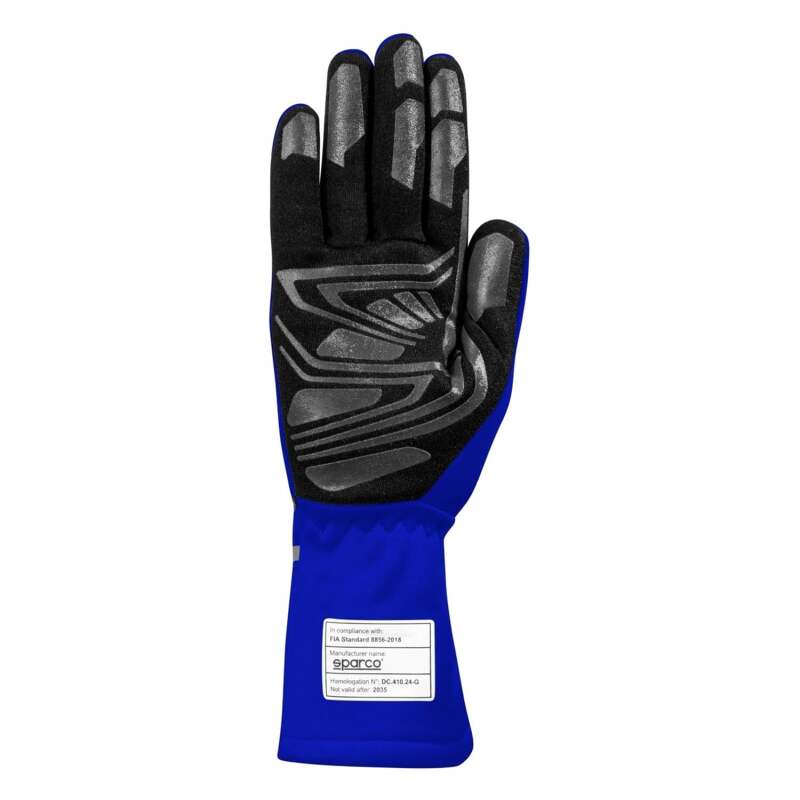 SPARCO Land+ Auto Racing Gloves - Blue - Size 09