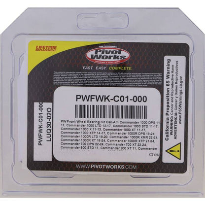 Pivot Works 06-15 Can-Am Outlander 400 STD 4x4 - Front Wheel Bearing Kit
