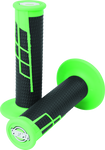 ProTaper Clamp-On 1/2 Waffle Grips - Neon Green/Black