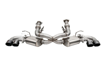 Corsa 20-26 Corvette C8  w/ Factory NPP Cat-Back 4.5in Pro-Series Tips - Black PVD