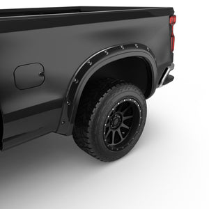 EGR 19-22 Chevrolet Silverado 1500 Traditional Bolt-On Look Fender Flares Black Set Of 4