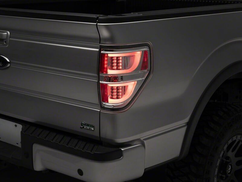 Raxiom 09-14 Ford F-150 Styleside G2 LED Tail Lights- Chrome Housing- Clear Lens