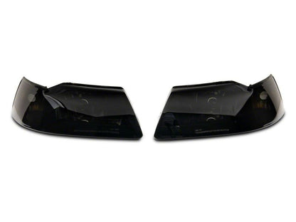 Raxiom 99-04 Ford Mustang Axial Series OEM Style Replacement Headlights- Black Housing (Smoked Lens)