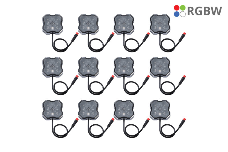 Diode Dynamics RGBW Rock Light Installer Kit w/Controller (12-pack)