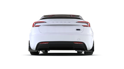 Rally Armor 24-26 Tesla Model 3 Highland Black UR Mud Flap Dark Grey Logo