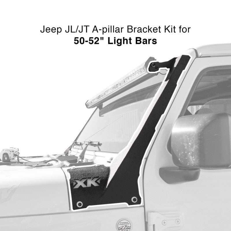 XK Glow Jeep JL JT A-pillar Bar Spacer Kit 50In