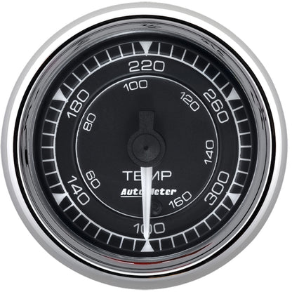 AutoMeter Chrono 2-1/16in 140-380 Degree Temperature Digital Stepper Motor Gauge - Chrome