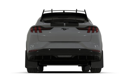 Rally Armor 2021-26 Ford Mach-E Rally Edition Black UR Mud Flap Metallic Black Logo
