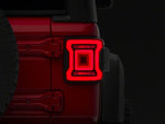 Raxiom 18-23 Jeep Wrangler JL Horizon LED Tail Lights- BlkHousing- Red Lens