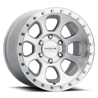 Raceline 961MC Bolt 17x9in / 6x135 BP / -12mm Offset / 87.1mm Bore - Machined Cc
