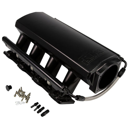 Fast Intake Manifold, Rhs Sheet Met Al, Ls Cathedral Port, Black W/ Fuel Rail Kit