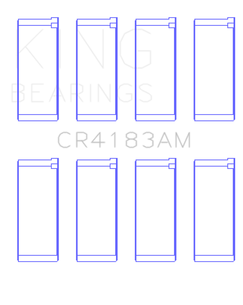 King Engine Bearings Chrysler/Mitsubishi 122ci 2.0L (Size 0.5) Rod Bearing Set