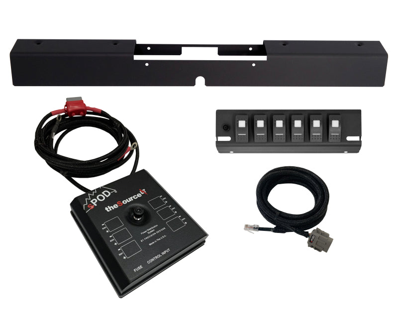 sPOD 03-06 Jeep Wrangler TJ/LJ SourceLT w/Red LED Switches