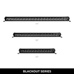 Go Rhino Xplor Blackout Series Dbl Row LED Light Bar (Side/Track Mount) 21.5in. - Blk