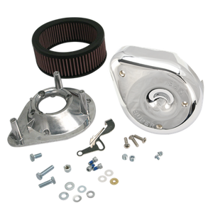 S&S Cycle 66-84 BT w/ 5 Gal Tanks Notched Teardrop Air Cleaner Kit for Super E/G Carbs