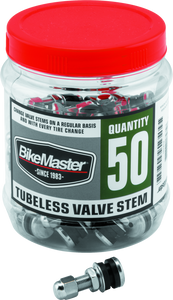 BikeMaster Valve Stem Chrome Tubeless Tub 50