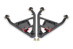 BMR 14-19 Chevrolet Corvette C7 Rear Lower Control Arms For 15in Conversion Kit - Black Hammertone