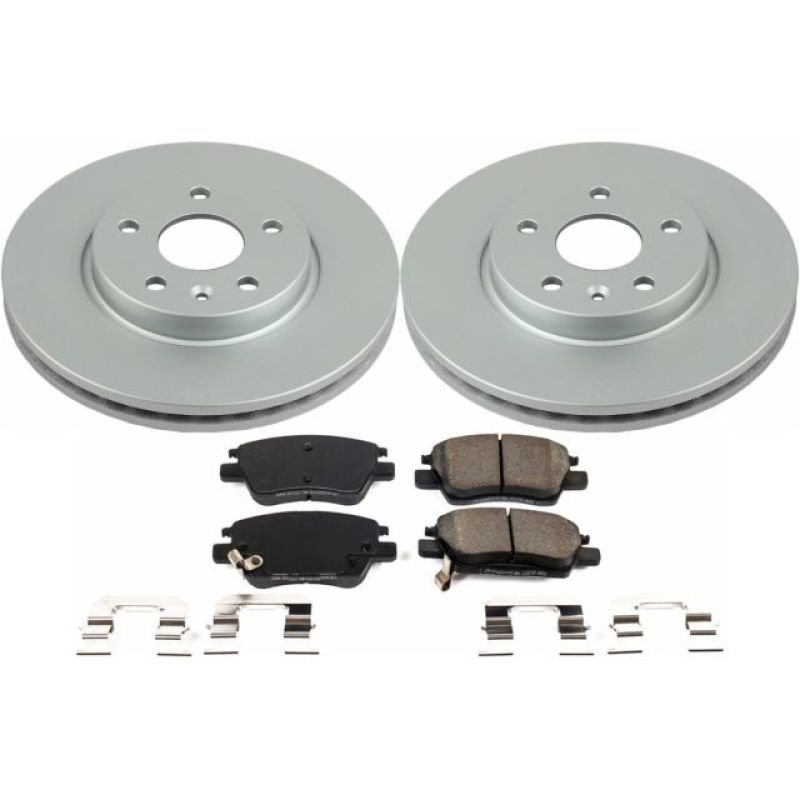 Power Stop 17-19 Chevrolet Bolt EV Front Z17 Evolution Geomet Coated Brake Kit