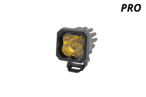 Diode Dynamics Stage Series C1 LED Pod Pro - Yellow Wide Standard ABL Each