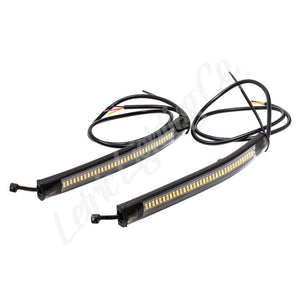 Letric Lighting Flexible White Running Amber Switchback Turn Signal Strips