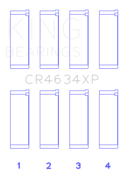 King Engine Bearings Hyundai G4KF Connecting Rod Bearing Set (Set of 4) - Size STD