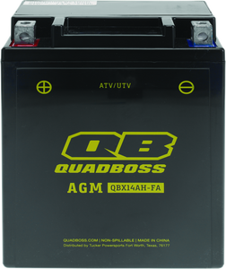 QuadBoss Maintenance-Free AGM Battery QBX14AH-FA